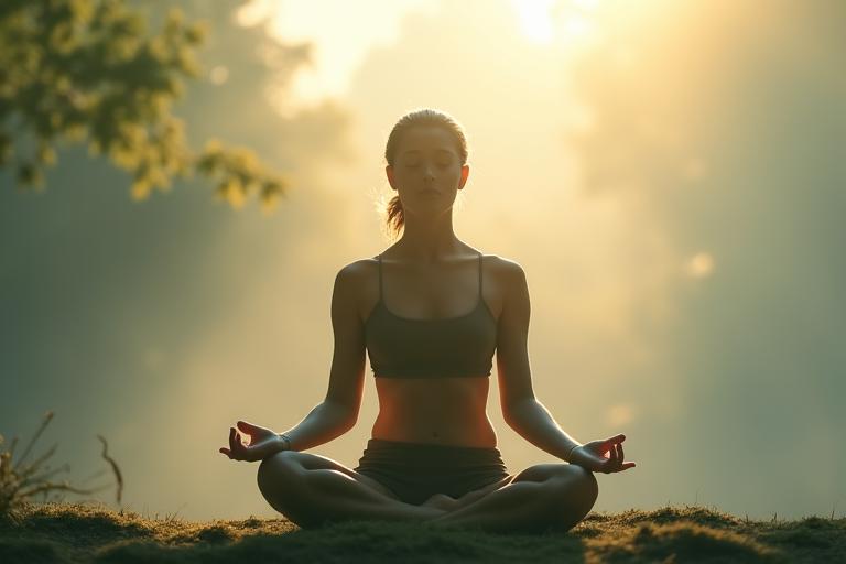 Persona in posa meditativa, simbolo di integrazione tra corpo e mente
